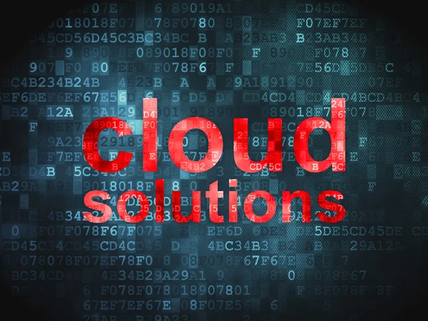 Cloud computing, concept de réseau : Cloud Solutions — Photo