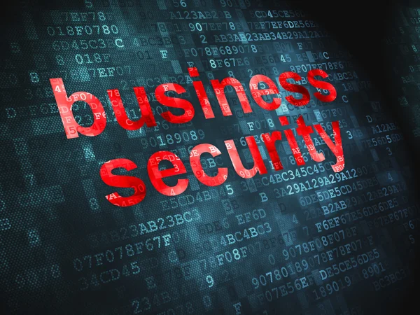 Concept de confidentialité : Business Security sur fond numérique — Photo