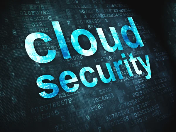 Tecnología de computación en nube, concepto de red: Cloud Security o — Foto de Stock