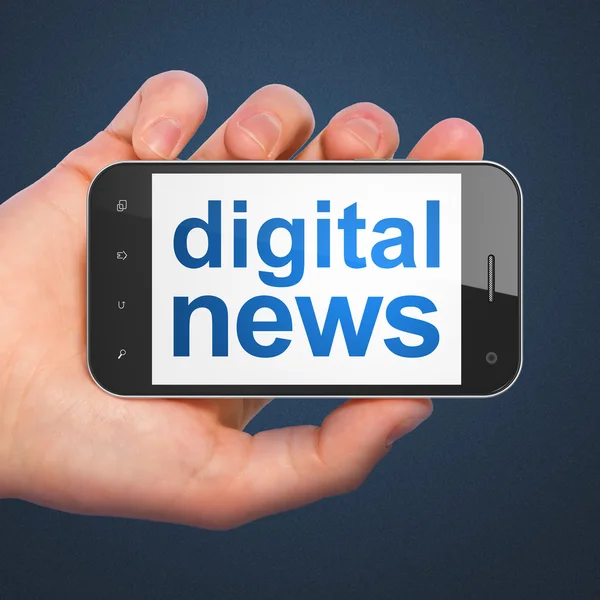 News concept: smartphone with Digital News — Stock Photo, Image