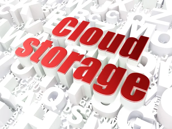 Cloud computing technology, networking concept: Cloud Storage on — Stock Photo, Image