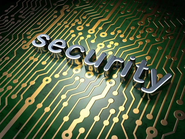 Safety concept: circuit board with word Security — Stock Photo, Image