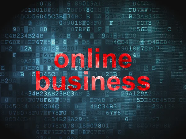 Finance koncept: Online Business på digital bakgrund — Stockfoto
