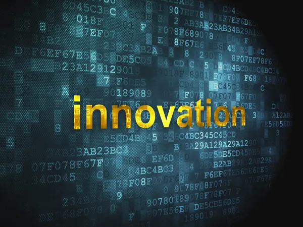Podnikatelský koncept: inovace na digitální pozadí — Stock fotografie