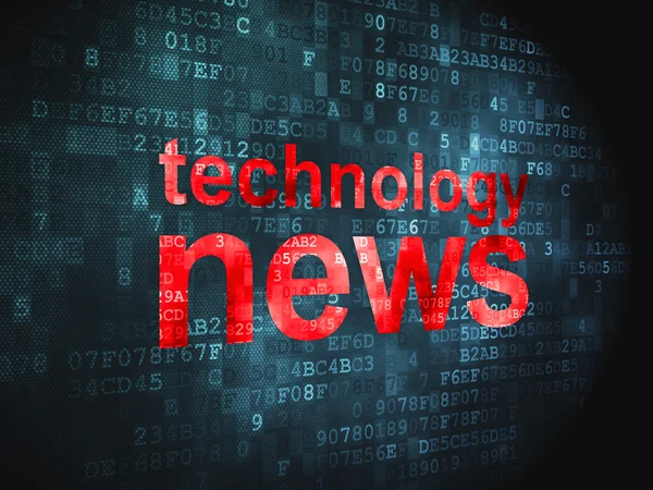 Conceito de notícias: Technology News on digital background — Fotografia de Stock