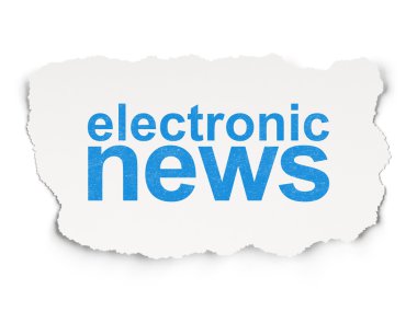 News concept: Electronic News clipart