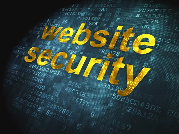 Concept de développement web SEO : Website Security on digital backgro — Photo