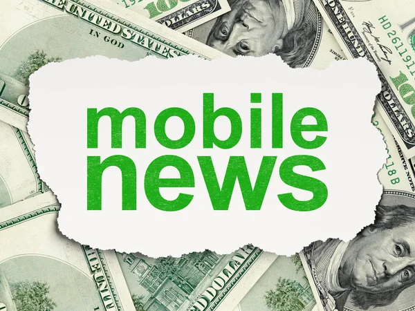 Concepto de noticias: Mobile News — Foto de Stock