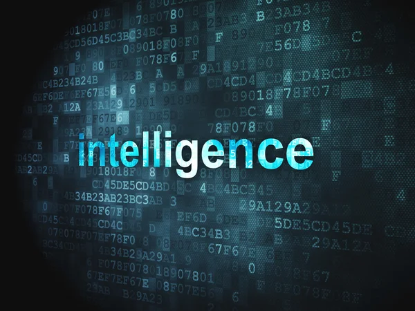 Utbildning koncept: intelligens på digital bakgrund — Stockfoto