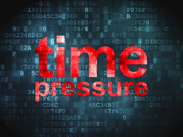 Concepto de línea de tiempo: Presión de tiempo sobre fondo digital — Foto de Stock