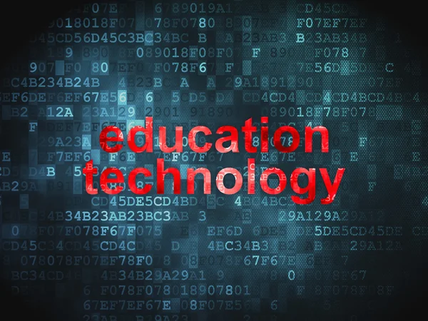 Conceito de educação: Tecnologia da educação em contexto digital — Fotografia de Stock