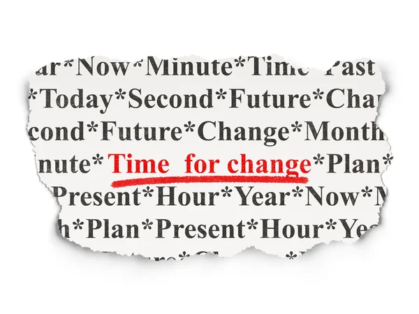 Έννοια του χρόνου: ώρα για αλλαγή σε σειρά — Φωτογραφία Αρχείου