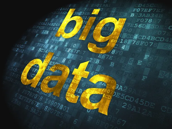 Concetto di informazione: Big Data su sfondo digitale — Foto Stock