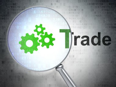 İş kavramı: Dişliler ve optik cam ticaret