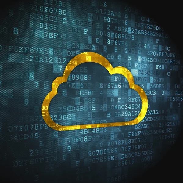 Networking concept: Cloud on digital background — Stock Photo, Image