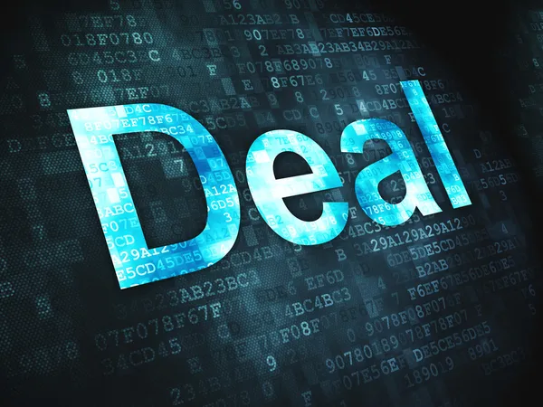 Business concept: Deal on digital background — Stock Photo, Image