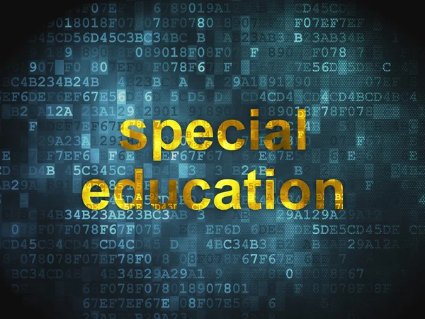 Onderwijs concept: speciaal onderwijs op digitale achtergrond — Stockfoto