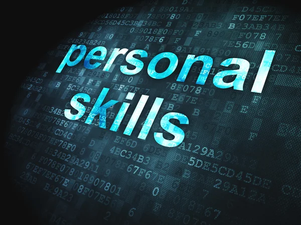 Education concept: Personal Skills on digital background — Stock Photo, Image