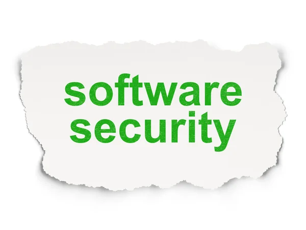 安全概念: 软件安全 — 图库照片