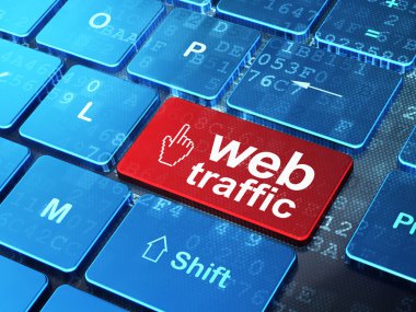 Web geliştirme kavramı: fare imlecini ve compute Web Trafik