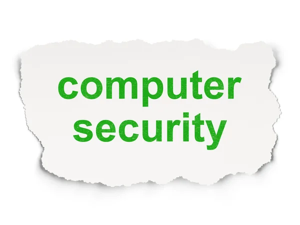 Concepto de seguridad: Seguridad informática sobre fondo de papel —  Fotos de Stock