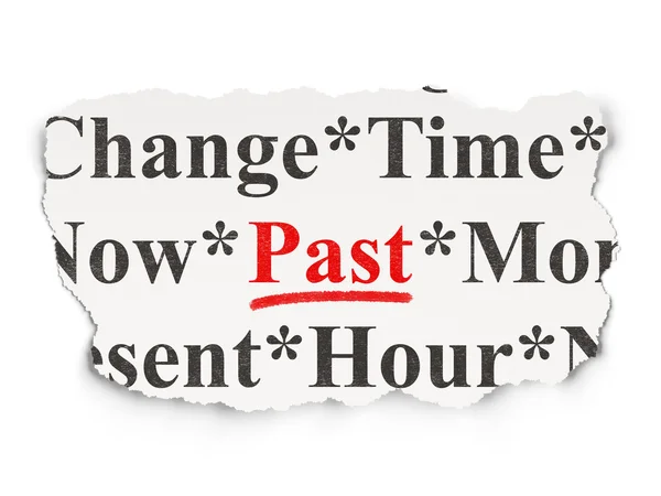 Timeline concept: Past on Paper background — Stock Photo, Image