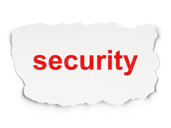 Concetto di privacy: sicurezza su sfondo cartaceo — Foto Stock