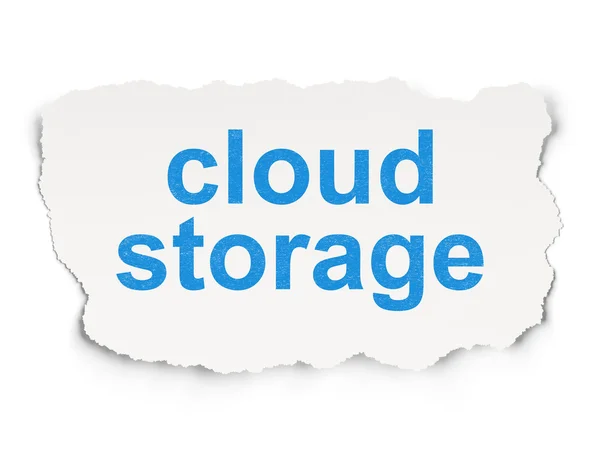 Privacy concept: Cloud Storage on Paper background — Stock Photo, Image