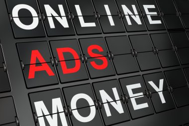 Pazarlama kavramı: Havaalanı reklamları kurulu arka plan