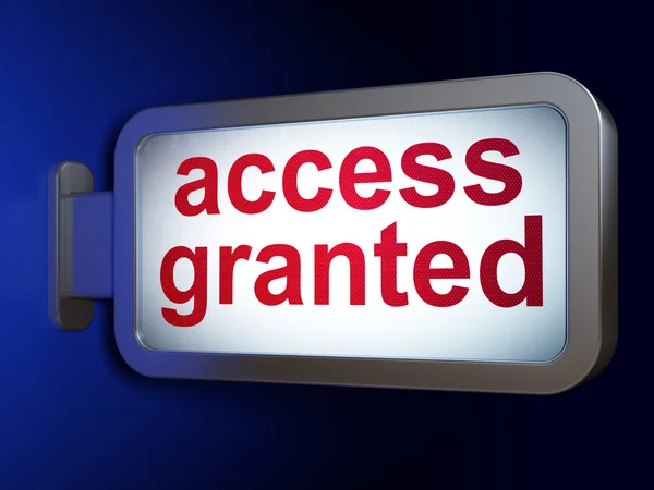Security concept: Access Granted on billboard background — Stock Photo, Image