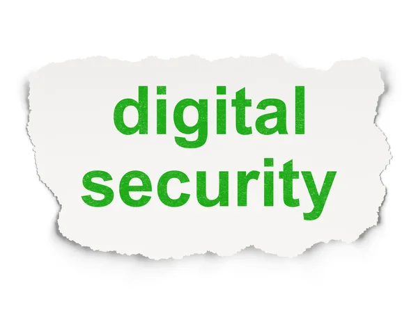 Sikkerhetskonsept: Digital Security på papirbakgrunn – stockfoto