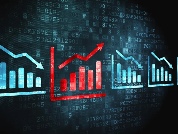 Geschäftskonzept: Grafik zum digitalen Hintergrund — Stockfoto