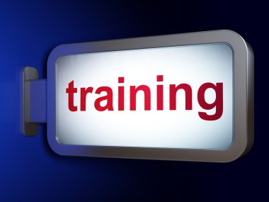 Eğitim kavramı: billboard arka plan üzerinde eğitim