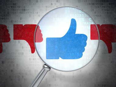 sosyal network kavramı: mesela aksine basamak üzerinde optik cam