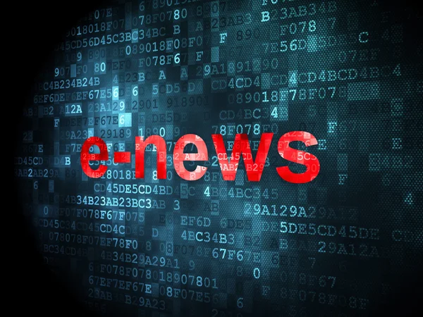 News concept: E-news on digital background