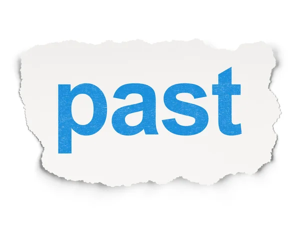 Time concept: Past on Paper background — Stock Photo, Image