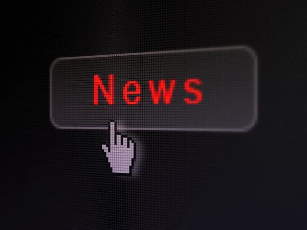 Concepto de noticias: Noticias sobre fondo de botón digital — Foto de Stock