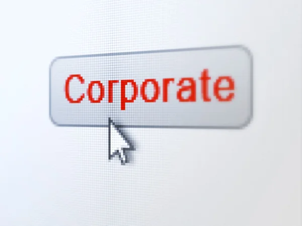 Finance concept: Corporate on digital button background — Stock Photo, Image