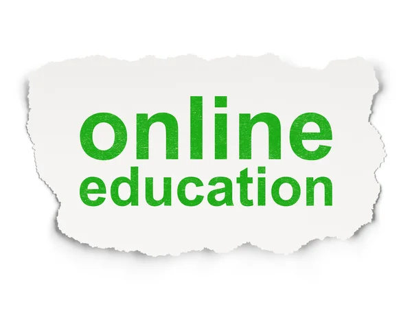 Education concept: Online Education on Paper background — Stock Photo, Image