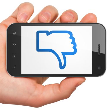 Sosyal ağ kavramı: aksine smartphone cep telefonu ile