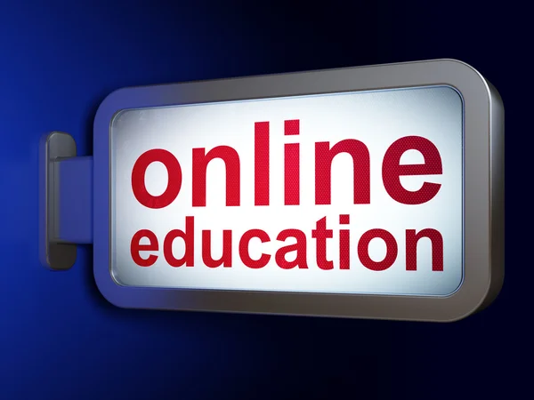 Education concept: Online Education on billboard background — Stock Photo, Image