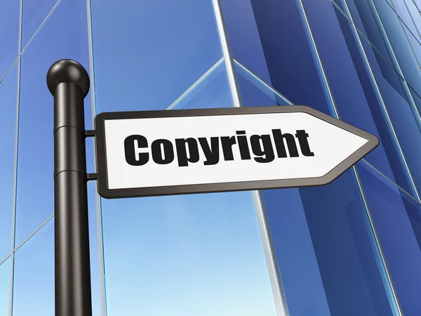 Marketing concept: Copyright on Building background — Stock Photo, Image