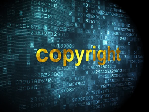 Advertising concept: Copyright on digital background — Stock Photo, Image