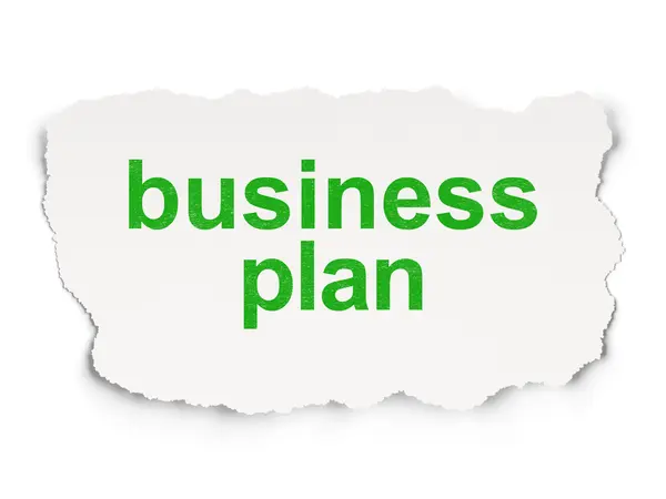 Koncepcja finansowania: Biznes Plan na tle papieru — Zdjęcie stockowe