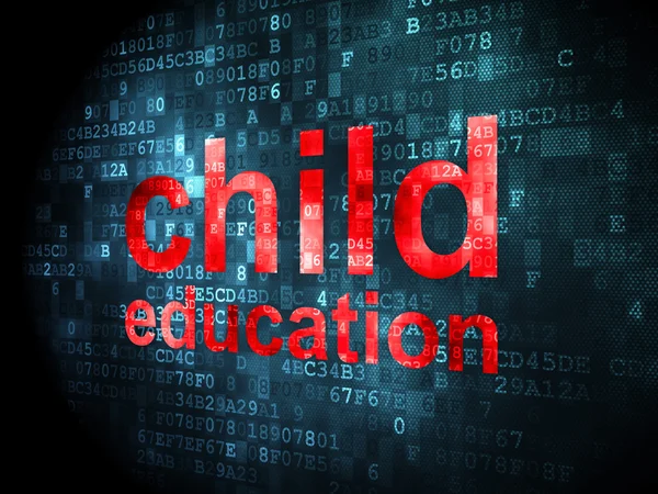 Education concept: Child Education on digital background — Stock Photo, Image