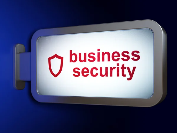Koncepcji ochrony: Business Security i wyprofilowane tarczą dwu — Zdjęcie stockowe