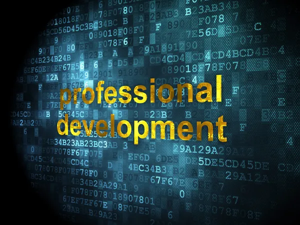 Education concept: Professional Development on digital backgroun — Stock Photo, Image
