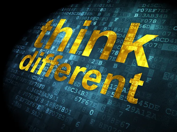 Education concept: Think Different on digital background — Stock Photo, Image