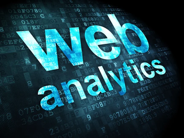 SEO web development concept: Web Analytics on digital background — Stock Photo, Image