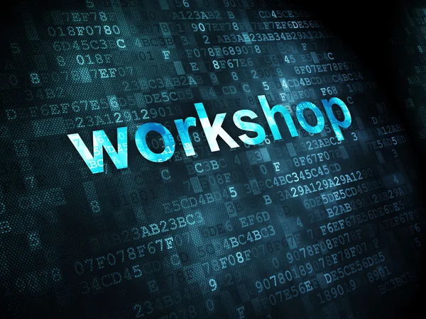 Education concept: Workshop on digital background — Stock Photo, Image